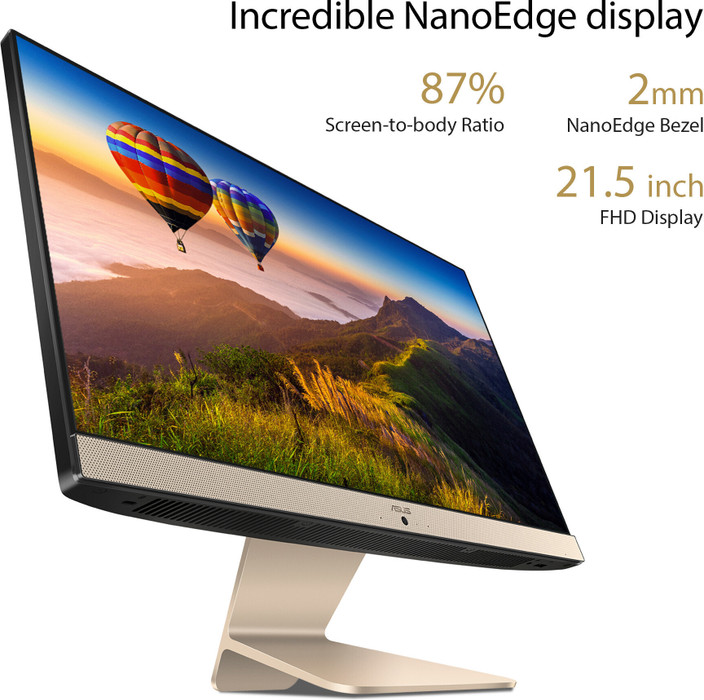 Windowsデスクトップ ASUS VIVO 22 V222GA Celeron J4005 ASUS Vivo AiO V222, 21.5-inch (54.61 cms) FHD, Dual Core