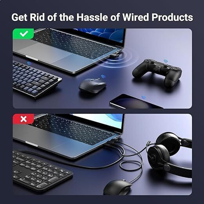 Tobo Bluetooth Adapter, PC USB Adapter, Wireless, Mini