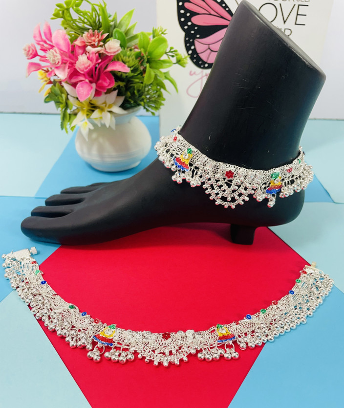 Toe Ring Silver Payal Designs For Bride SONU SELECT Women Anklets
