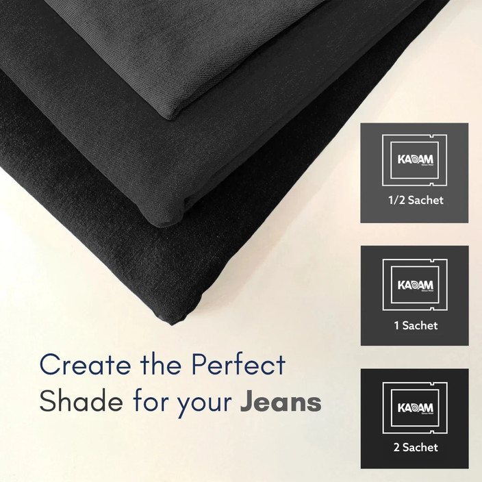Dye Jeans Pant Colour Powder Black KADAM Fabric Dye Colour, Shade