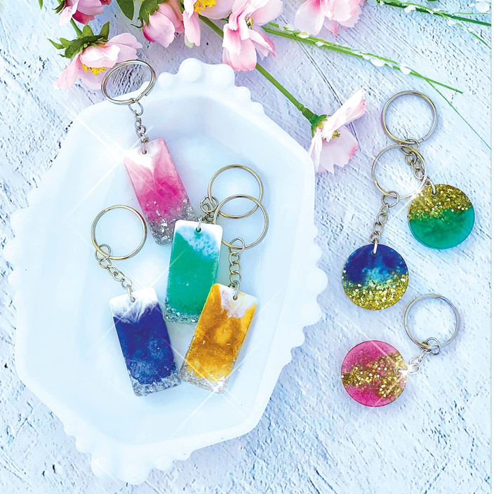 JILLSKY UV Resin Craft Kit – 300g Crystal Clear Resin With UV Light, Molds, Dried Flowers, Pigments, Jewelry Making