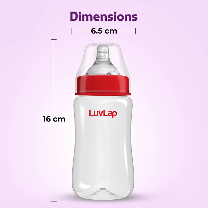 Wide Neck Feeding Luvlap Milk Feeding Bottle Breast Milk Bottle
