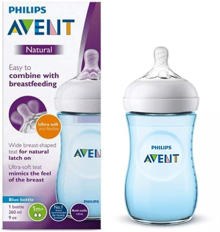 Philips Avent Natural Blue Feeding Bottle SCF035/10 260 ml