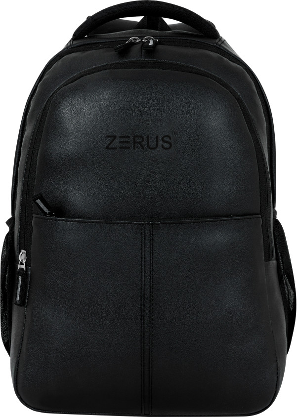 ZERUS PU Leather Backpack Water Resistant Anti Theft Laptop Backpack For  men Women 33 L Laptop Backpack