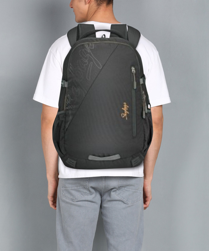 SKYBAGS Teckie With Rain Cover 35 L Laptop Backpack Black