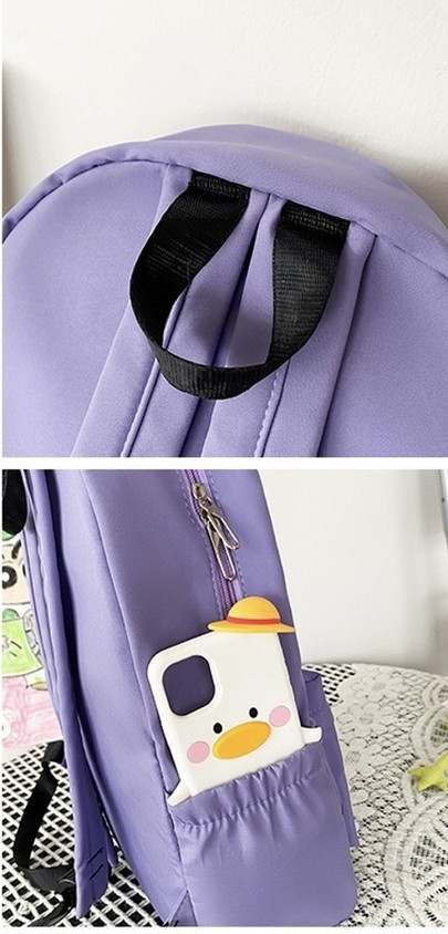 Middle School Cute Purple Backpacks BANQLYN Nylon Bookbag