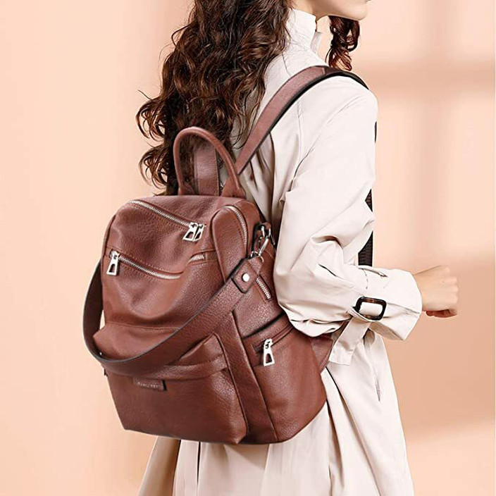 blank cotton mini backpack MaxxCloud Small Canvas Purse Hiking Knapsack Tote Satchel Women's Handbag Rucksack Travel Bag (484 beige) pink school bag Color:White Pepper Lululemon City Adventurer Backpack Compact Dimensions