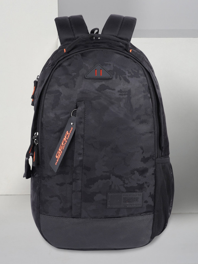 Gear Jacquard Camo 26 L Backpack Black - Price in India
