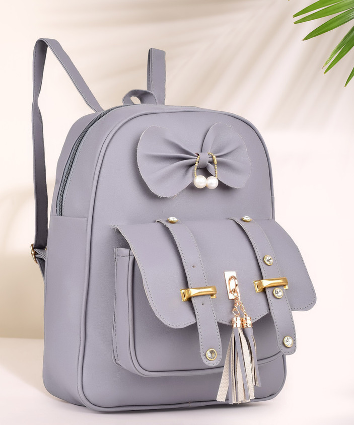 Flipkart Customer Grey Mini Backpack 48% OFF On Liviya SB-1430 41
