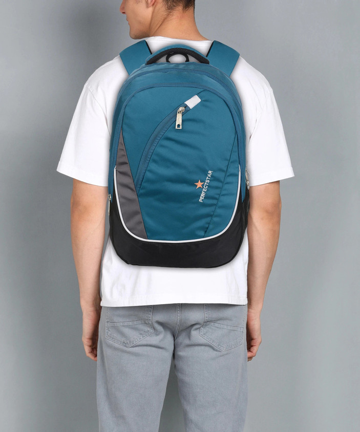 PERFECT STAR BLACK BACKPACK COLLAGE BAG OFFICE BAG LAPTOP BAG