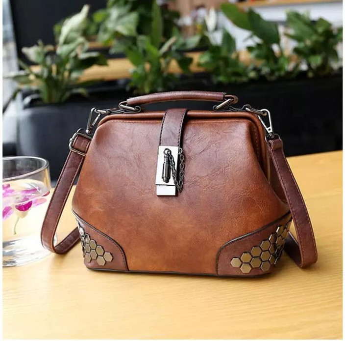 Messenger Bag Leather Womens Satchel ESTALON Women's Real Leather