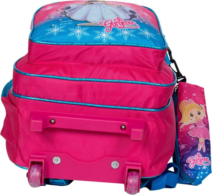 Pink Baby School Trolley Bag Indian Riders Baby Wonder Girl School