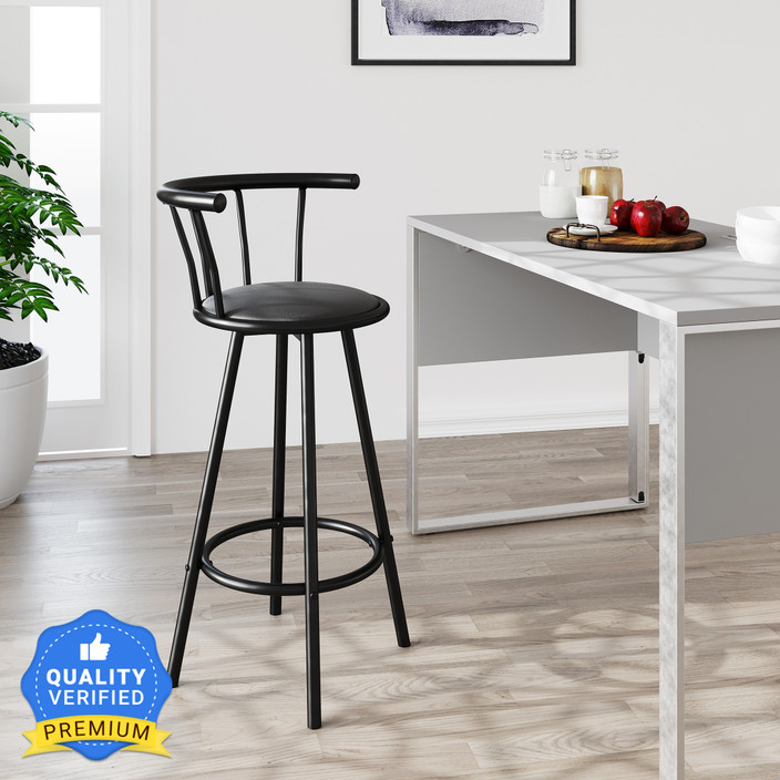 Nilkamal Bayern Half-leather Bar Stool Price in India Buy