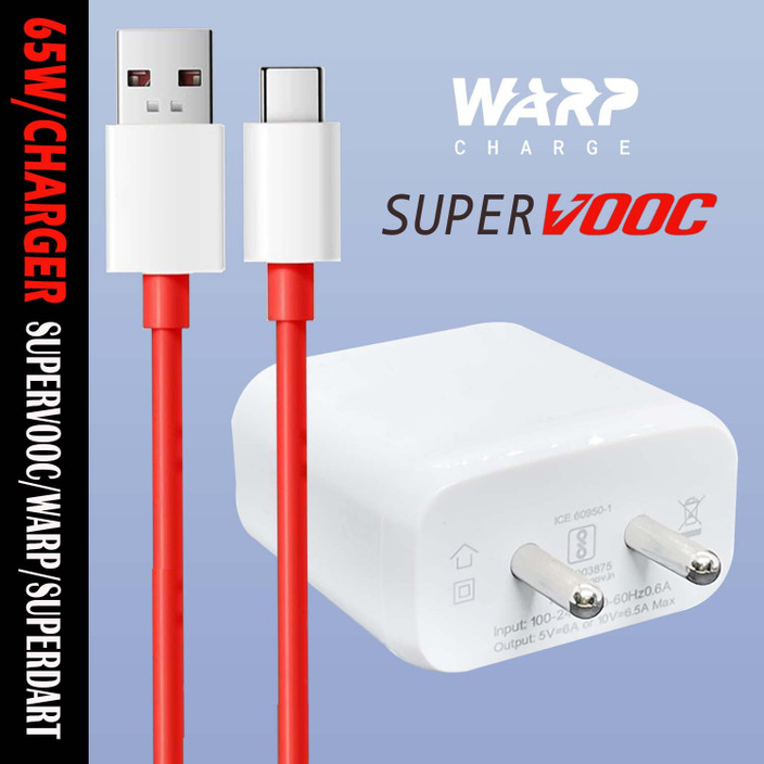 Warp Charge Oppo 65w Charger Mobile Safa 65 W Quick Charge Wall