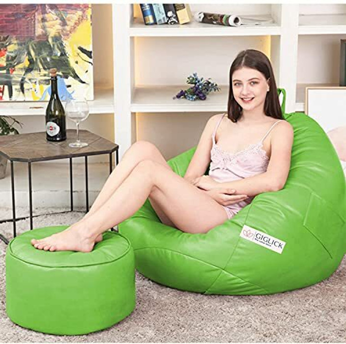 Bag Chair Bean Bag Xxl Flipkart GIGLICK XXXL Faux Leather Bean Bag