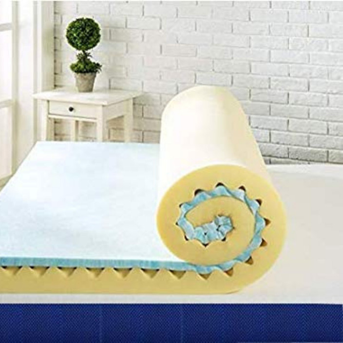 SLEEPSPA LA SWIRL COOLING GEL CONVULATED with HerbFRESHTECHNOLOGY inch  King Memory Foam Mattress - Main Image