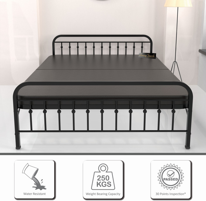 HoneyTouch Folding Bed with Mattress x 4ft Metal Double Bed