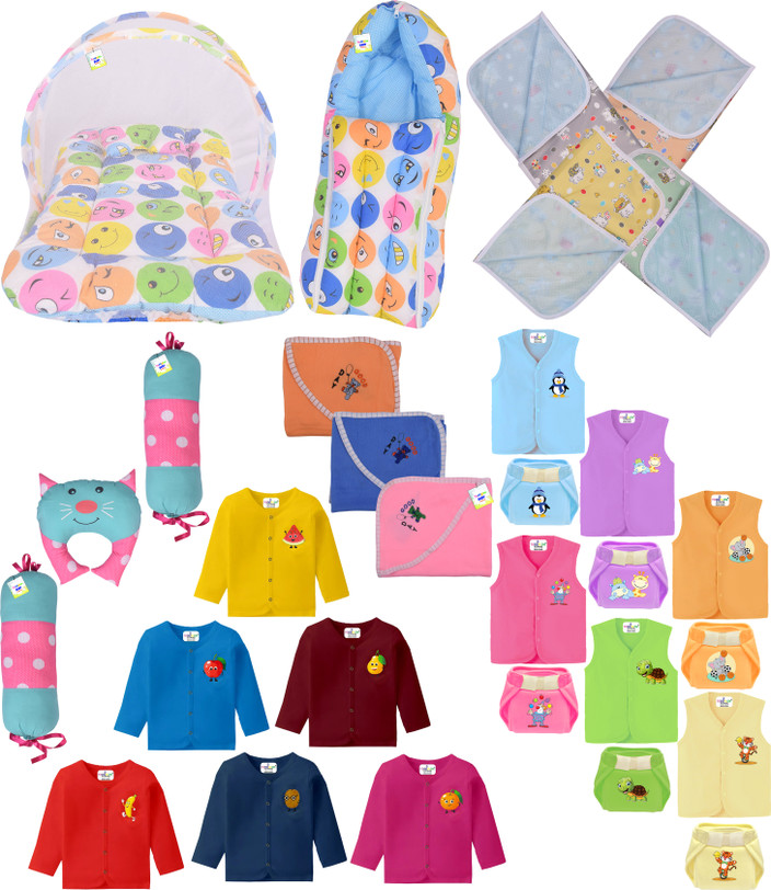 Toddylon New Born Baby Care Bedding Clothing Essential Gift Set