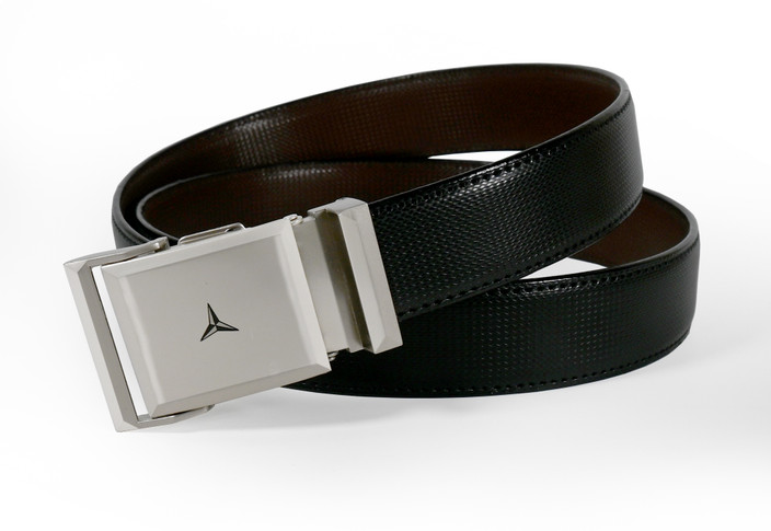 USL Men Black Genuine Leather Belt