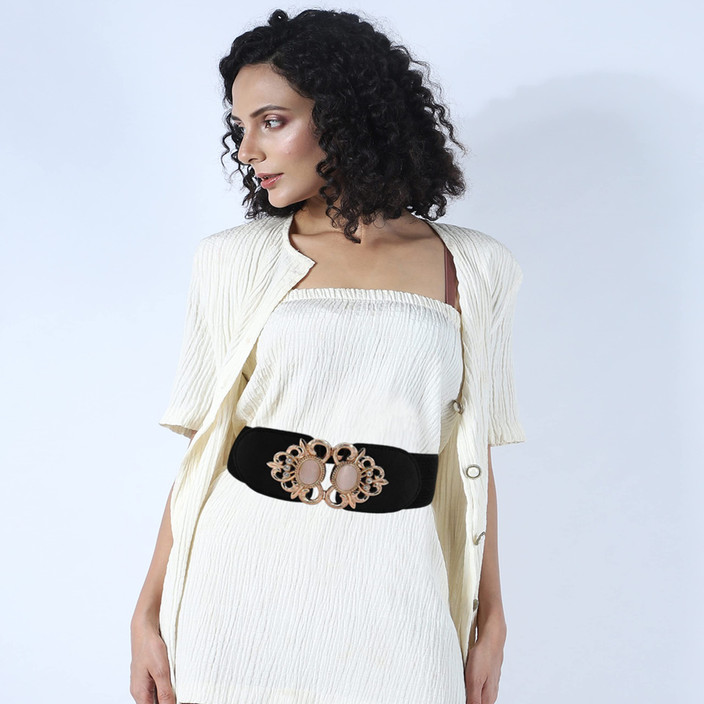 ladies black belts for dresses