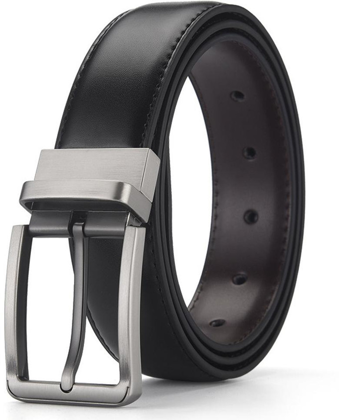 Roadster Men Formal, Casual, Party, Evening Black, Brown Artificial  Leather, Texas Leatherite Reversible Belt