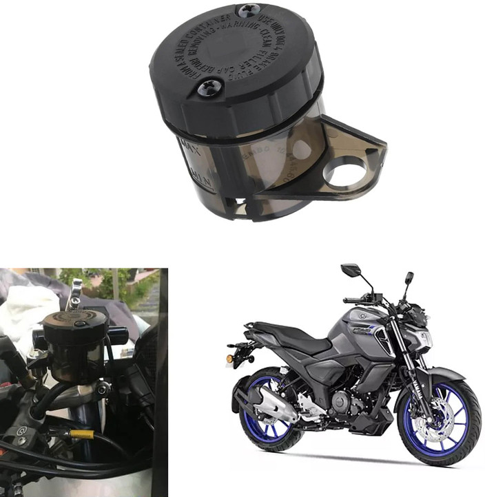 Aluminum Motorcycle Rear Brake Fluid Reservoir Cap - CNC Machined, Anodized Colors | Fits Yamaha MT-07, MT-09, MT-03