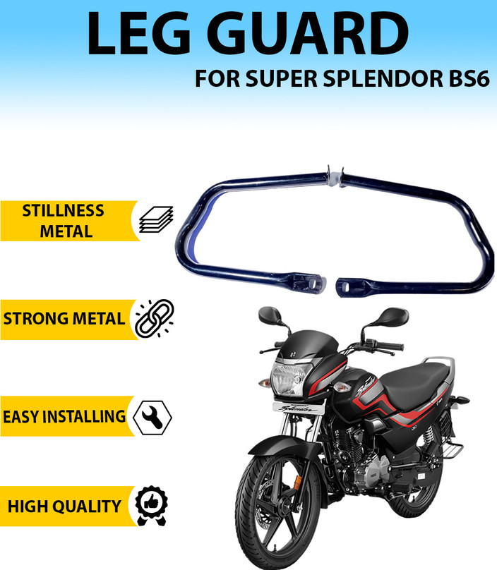 Super Splendor Bike Hero Bike Leg Guard ASRYD Heavy Double Side