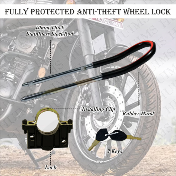 SHOWRIDE Bike Front Shocker Lock Wheel Lock SHW- Bike Front Wheel,Shocker  Lock With Hi-Tech Keys Wheel Lock