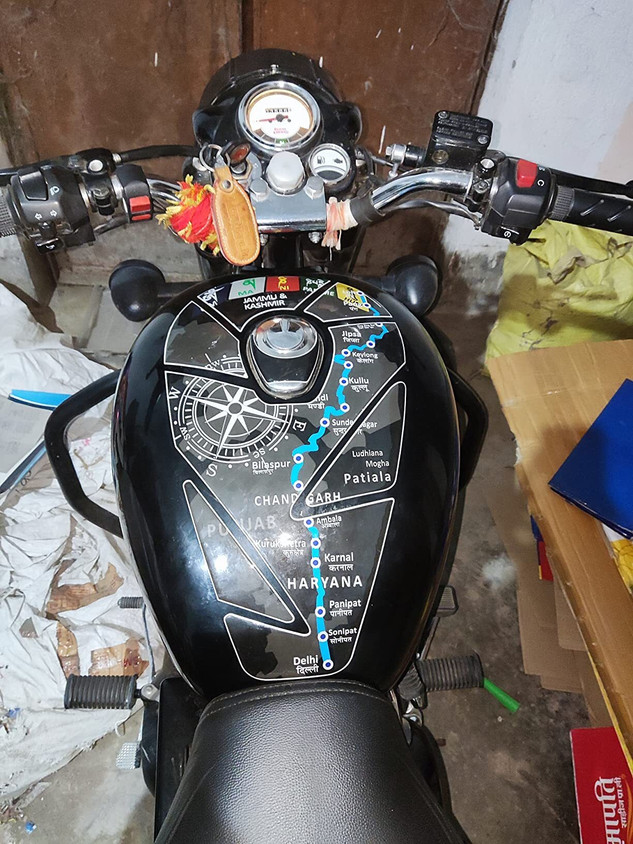 Fuel Tank Thunderbird 350 Tank Cover Online A1GRAPHIX BULLET 350 - Main Image