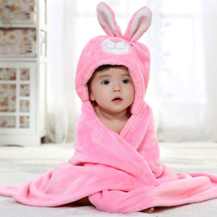 Crib Blanket Animal Print Baby Blanket BABY ZONE Embroidered Crib