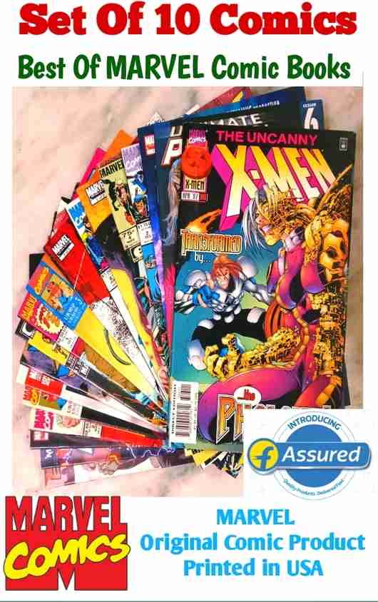 Set of 10 Marvel Comics, Assorted Collection Amazing and vintage