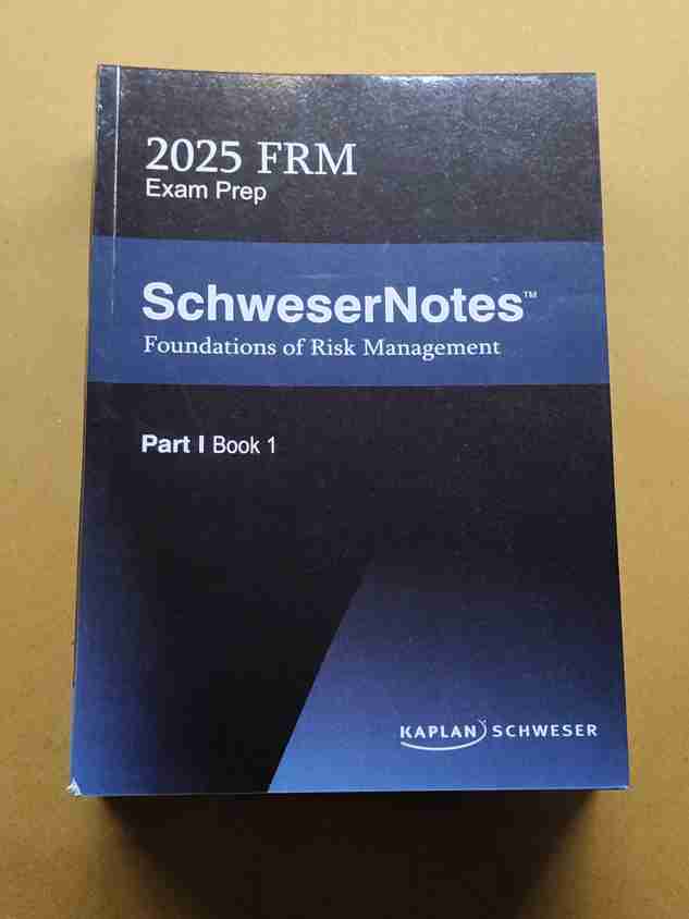 Kapalan Schweser 2025 FRM Exam Prep Part 1, Kapalan schweser