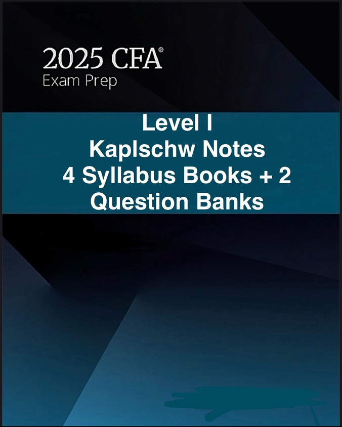 2020 CFA Level 1 Kaplan Schweser Notes: Books 1-5, Practice Exam Vol 1