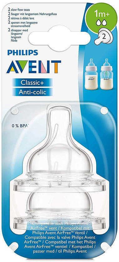 Philips Avent SCF632/27 ANTI COLIC TEAT SLOW FLOW 1M+ Slow Flow
