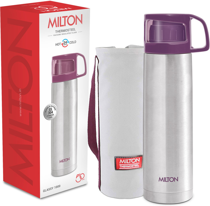 Thermosteel Flip Lid 350 Ml Milton Water Bottle Flask MILTON 1000