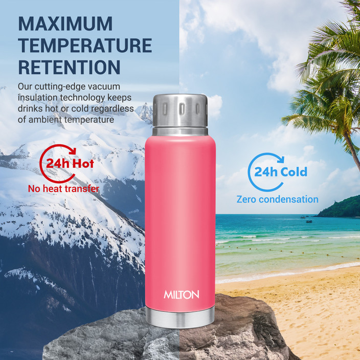 MILTON Elfin 300 Thermosteel Water Bottle, ISI Certified, 24 Hr - Main Image