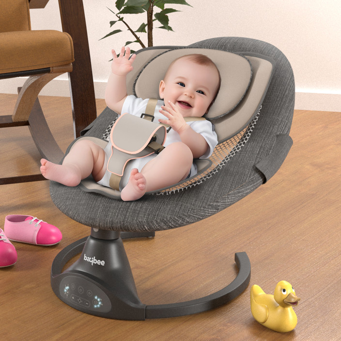 Baby Swing Chair Battery Operated Bouncer Joie Sansa 2-in-1 Baby