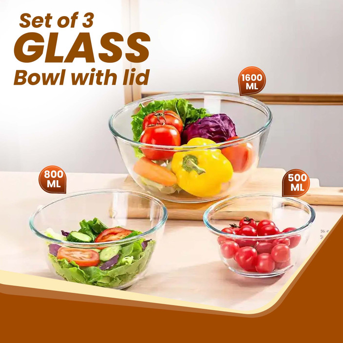 microwavable glass bowls with lids