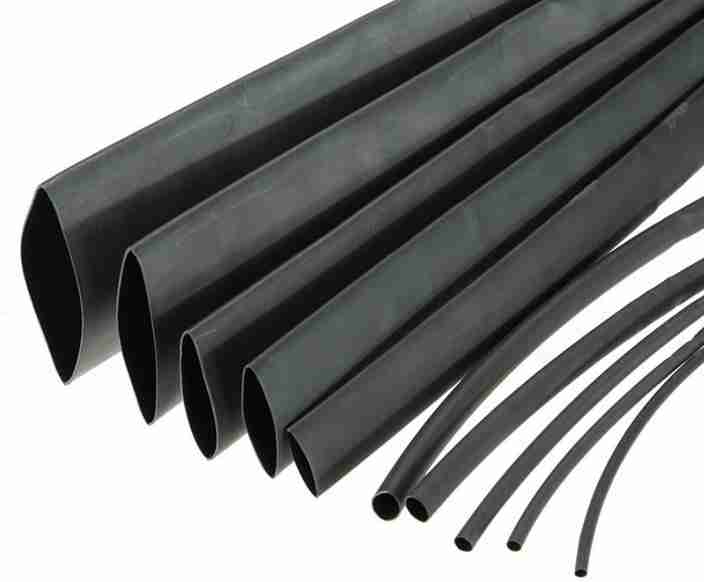 20 Foot Roll Of Black 1/8" (3mm) Polyolefin Heat Shrink Tubing - 2:1 Ratio, UL Listed, IP67 Rated