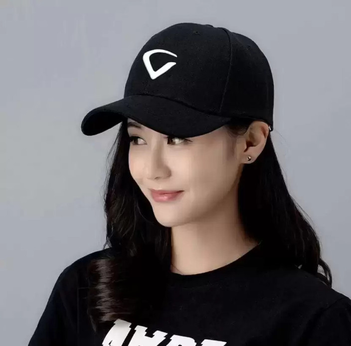 Selloria Basic Black Baseball Cap Selloria Self Design, Solid Sports