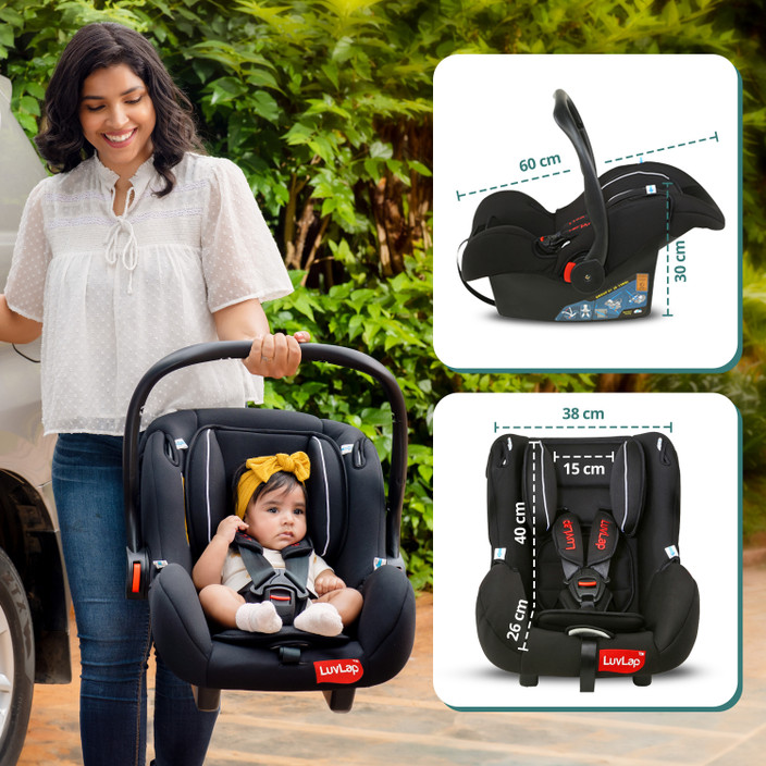 Price Baby Transporter Carrycot LuvLap 4-in-1 Infant/Baby Car Seat