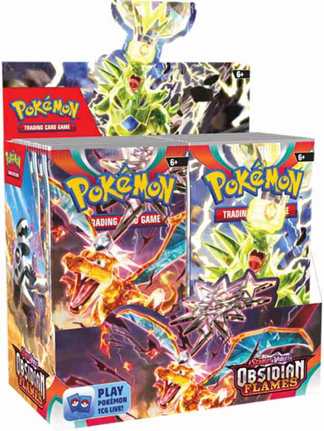Pokemon card Obsidian Flames﻿ box 6-scarlet-violet-obsidian-
