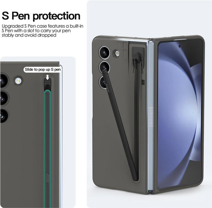 FIEUSCHE Back Cover for Samsung Galaxy Z Fold Ultra Slim Case