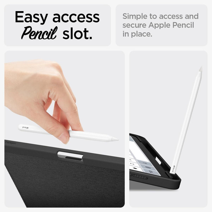 Custodia IPad Con Portamatite Cover Spigen AirSkin Pro Per IPad Pro 13" 2024 - Magnetica Con Portamatite Cover Ipad Pro 13 2024 Spigen