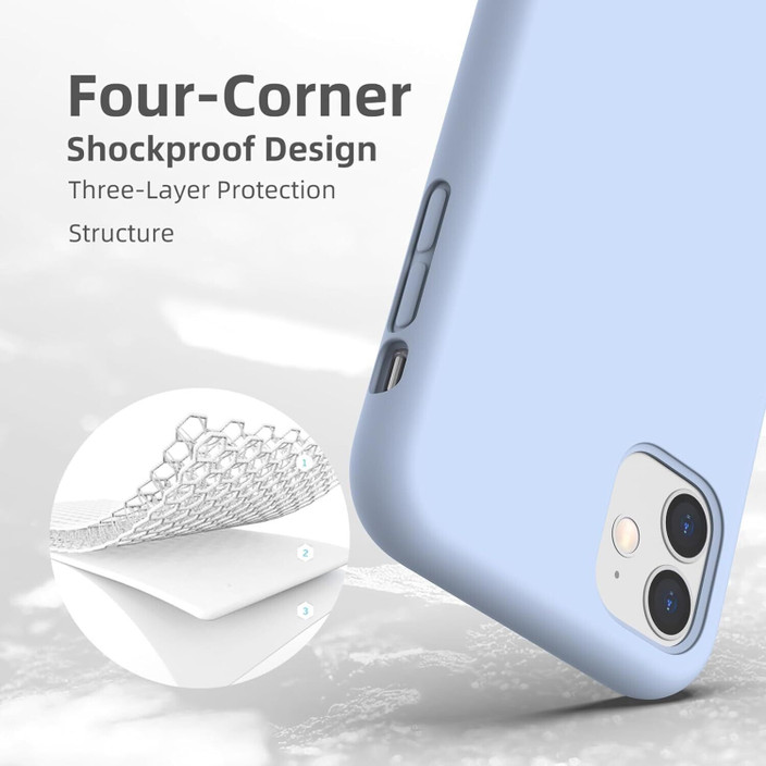 Apple Iphone Iphone 12 Case Light Blue Casohitech Back Cover For