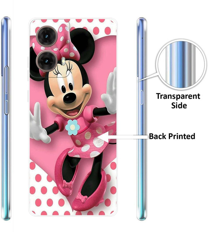 Pink Mickey Mouse Mobile Cover Iprinto Back Cover For Motorola