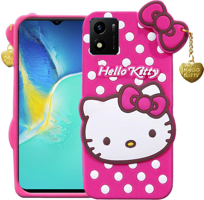 Hello Kitty Rubber Vivo Y15 Back Cover BOZTI Back Cover For Vivo