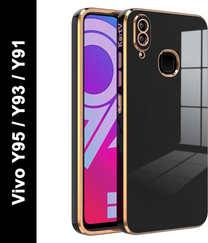 Vivo Y91 Vivo Y95 Back Cover Black KartV Back Cover For Vivo Y95