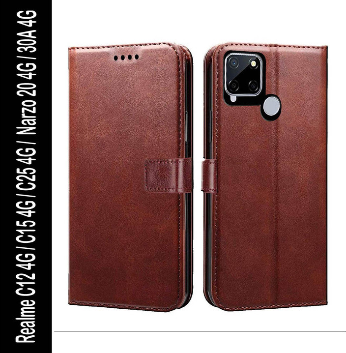 Flip Cover Cover For Narzo 20 Buy Teletel Queen Pu Leather Flip