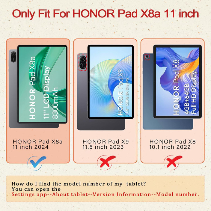 Flip Cover Honor Tablet Cover TGK Flip Cover For Honor Pad X8a 11